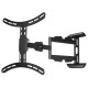Стенна стойка за TV HAMA, Fullmotion, 2 рамена,черна, 65",400х400, до 25кг, HAMA-220841