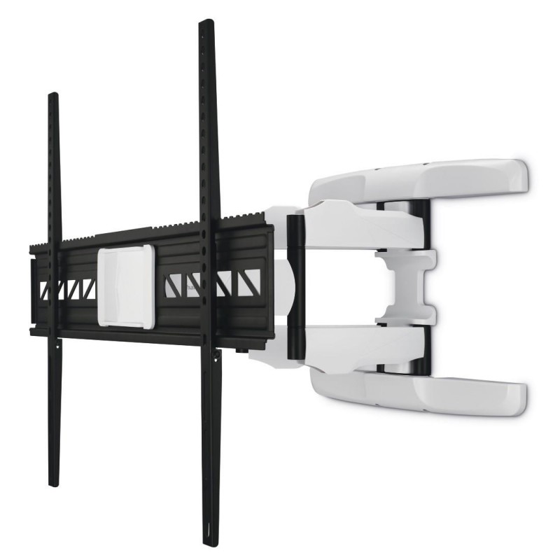 Стенна стойка за TV HAMA, Регулируема, 46"-90", до 75 кг, Черен/Бял, HAMA-220838