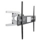 Стенна стойка за TV HAMA, Регулируема, 46"-90", до 75 кг, Черен/Бял, HAMA-220838