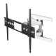 Стенна стойка за TV HAMA, Регулируема, 46"-90", до 75 кг, Черен/Бял, HAMA-220838