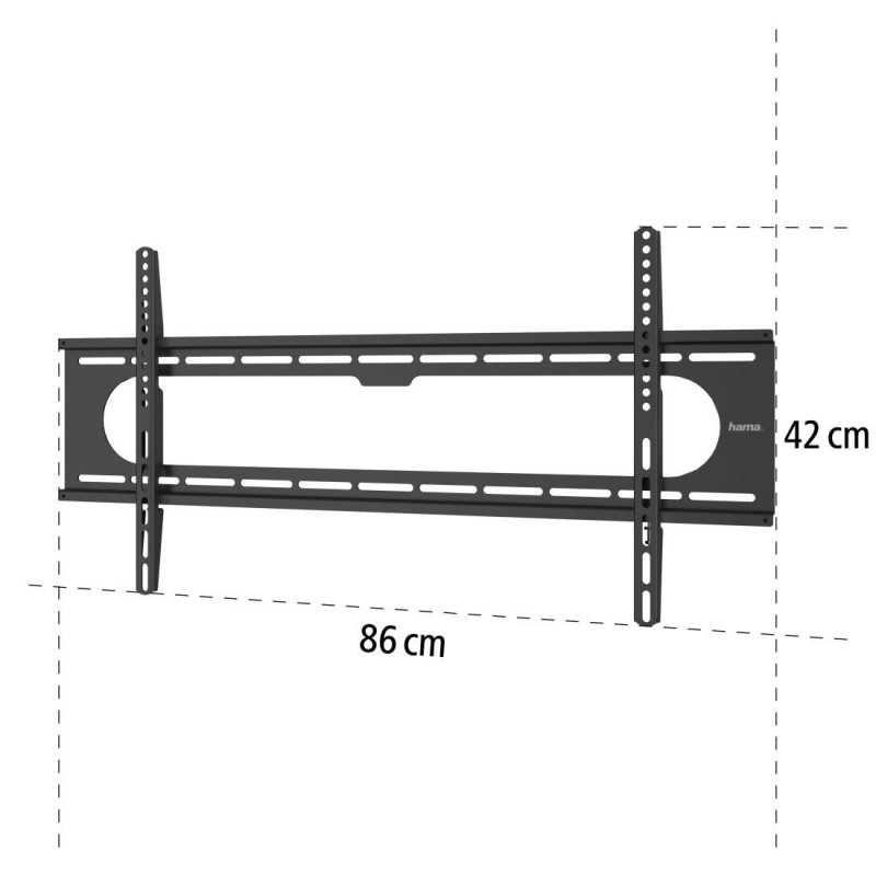 Стенна стойка за TV Hama Ultraslim FIX ,XL, 90", 229 см, 800х400, до 100 кг, HAMA-220842