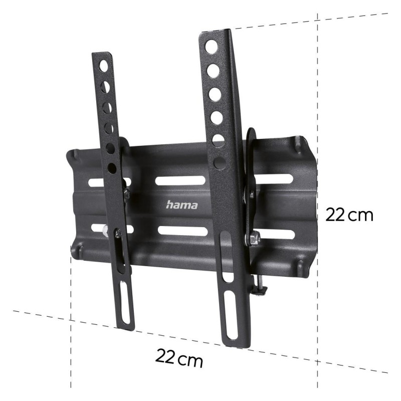 Стенна стойка за TV, TILT, 122см, 48", 1 звезда,200х200, черна, HAMA-220806
