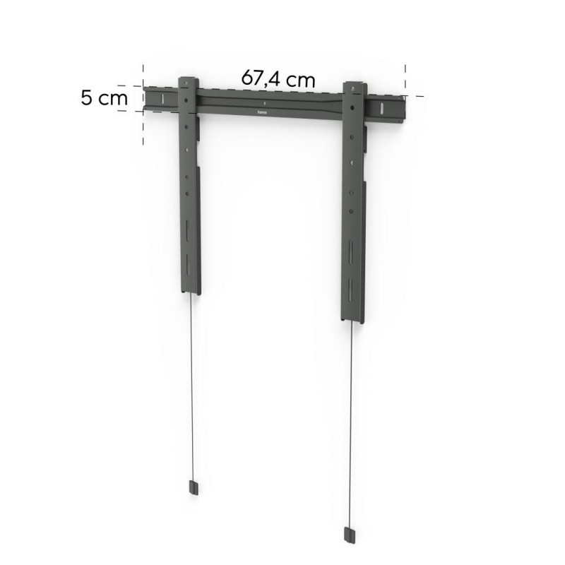 Стойка за OLED TV Hama FIX "Ultraslim", 229 см (90"), 600 x 400, Антрацит, HAMA-220845