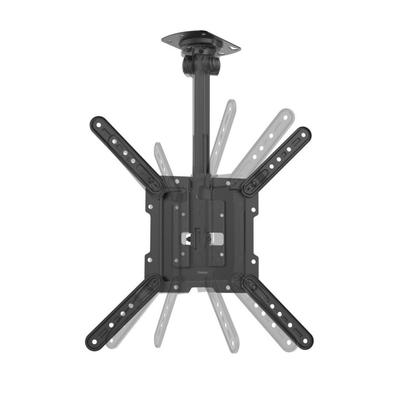 Стойка за таван HAMA TV, регулируемa, 400x400, 165 см (65"), черна, HAMA-220877