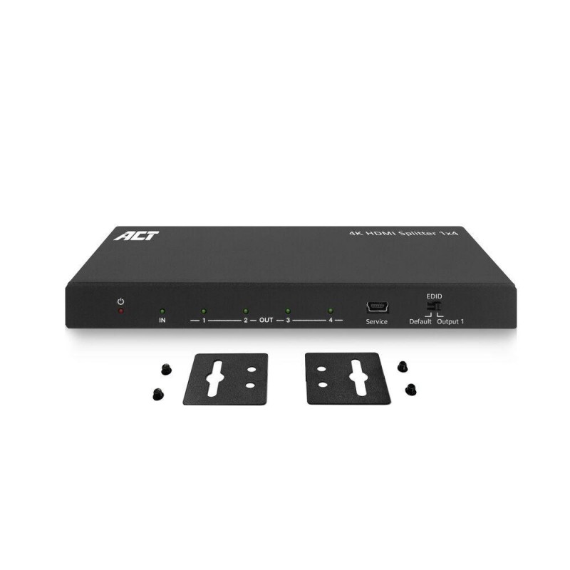 ACT HDMI Сплитер AC7832 4К HDMI сплитер, 1 вход.4 HDMI изхода, EWENT-ACT-SPLIT-AC7832