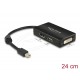 Адаптер Delock mini DisplayPort 1.1 мъжко към DisplayPort / HDMI / DVI женско black