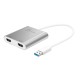 Адаптер j5create JUA365, За 2 монитора, USB-C - HDMI, J5-JUA365