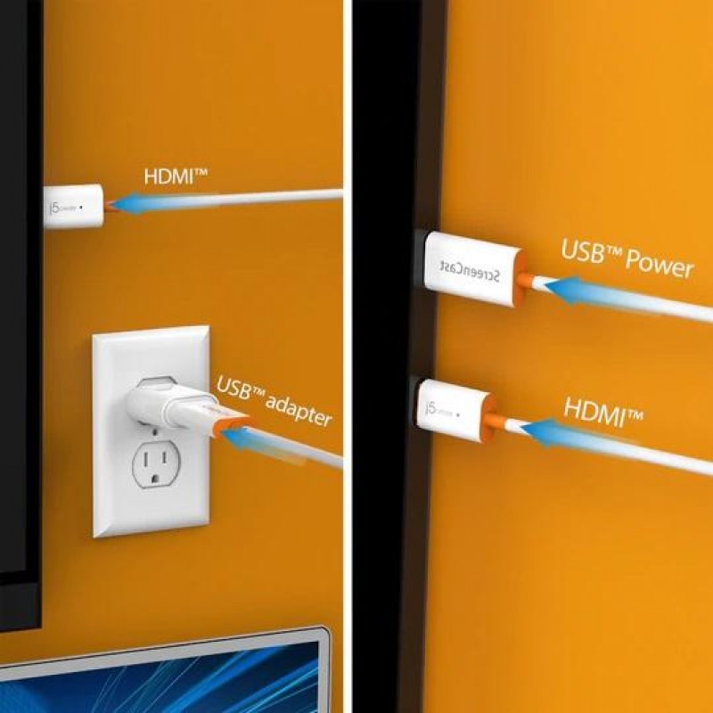 Адаптер j5create JVAW56, ScreenCast, HDMI, 2.4 GHz, 5 GHz, full HD, J5-JVAW56