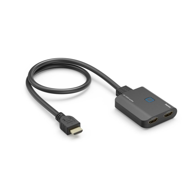 HAMA Сплитер 4K HDMI мъжко - 2 x HDMI женско, черен, HAMA-205284