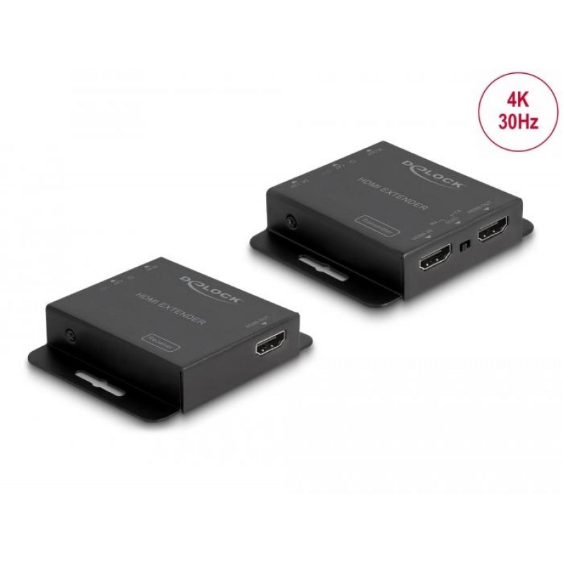 HDMI Extender (усилвател) DeLock, Усилва HDMI сигнал до 40/70 м по UTP кабел, DELOCK-65832