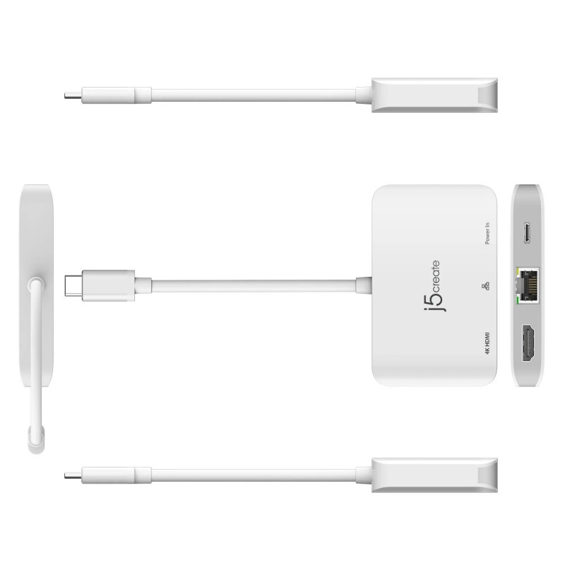 Мрежови адаптер j5create JCA351, Gigabit, 4K HDMI, J5-JCA351