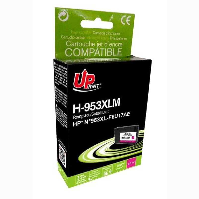 Мастилница UPRINT F6U17AE, HP 935XL, OfficeJet Pro 8210/8710/7720, 25 ml, Magenta-LF-INK-HP-F6U17AE-UP