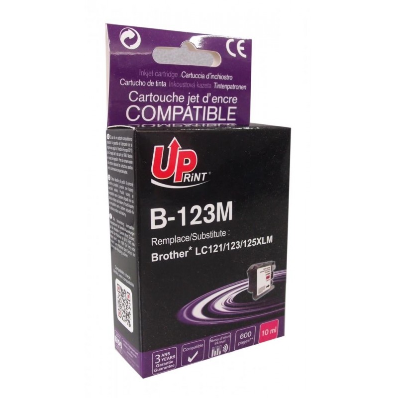 Мастилница UPRINT LC121/123/127 BROTHER, Magenta-LF-INK-BROT-LC123-121M-UP