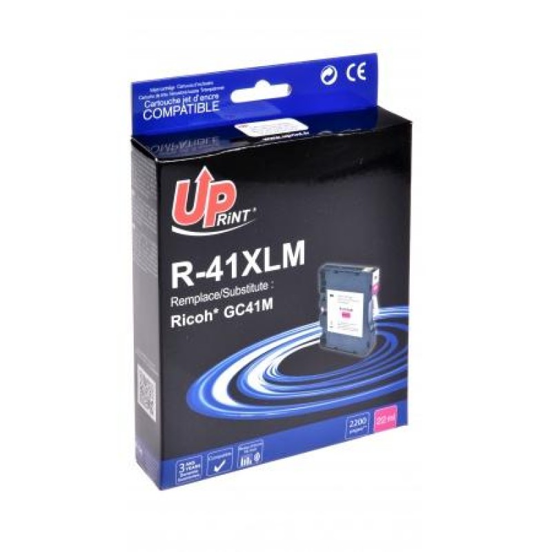 Мастило гел UPRINT GC41M, RICOH, 36ml, 2500 копия, 405763, Magenta-405763
