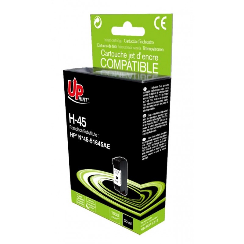 Мастилница UPRINT 51645A HP, Черен-LF-INK-HP-51645A-UP