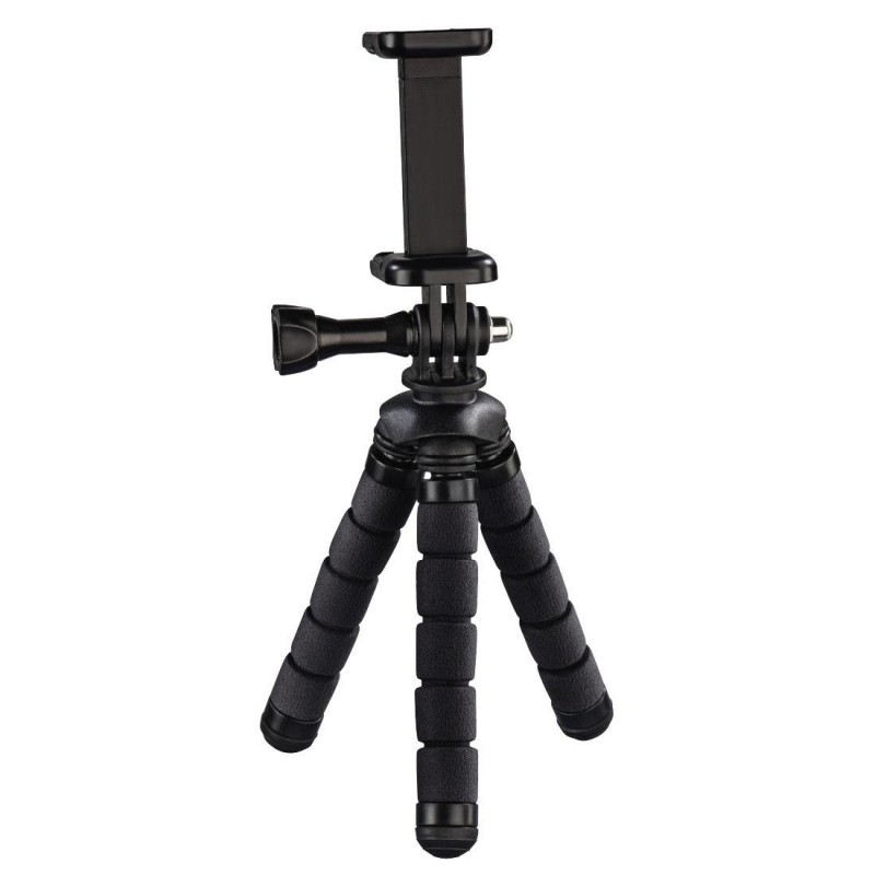 Мини статив HAMA Flex, за смартфони, 14 см, Черен-HAMA-04609