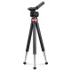Трипод HAMA Traveller Pro, за смартфони, GoPros,фото камери, 106 см, 2D, Черен-HAMA-04631