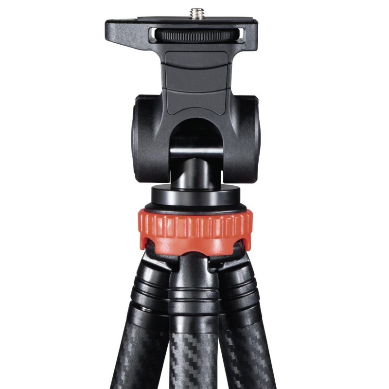 Трипод HAMA Traveller Pro, за смартфони, GoPros,фото камери, 106 см, 2D, Черен-HAMA-04631