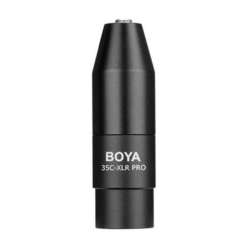 Конвертор BOYA 3.5mm TRS към XLR, 12-48V Phantom Power 35C-XLR Pro, BOYA-35C-XLR-PRO