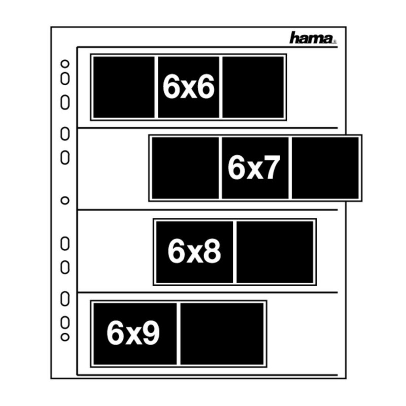 Пликове за негативи HAMA 02259, 6 x 7 cm, 100 стр.-HAMA-02259