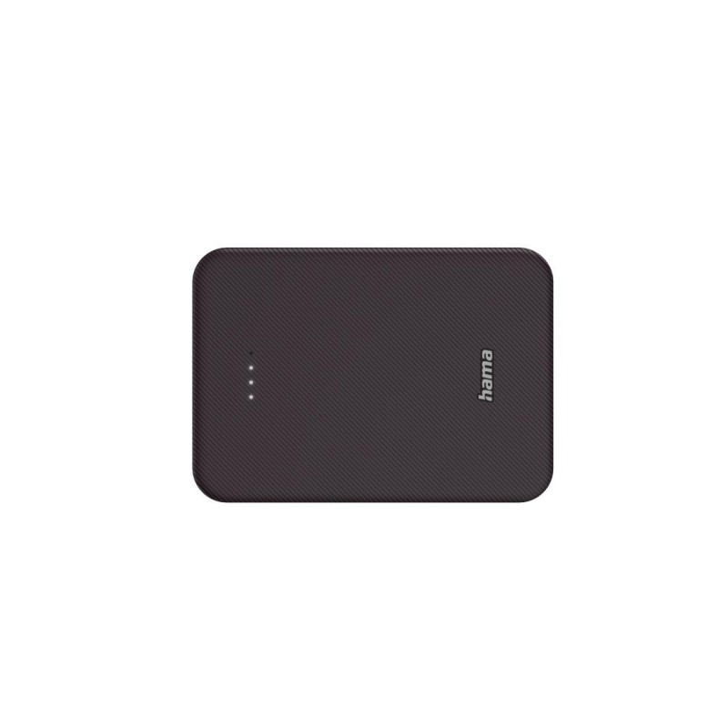 HAMA Външна батерия "Colour 10", 10000 mAh, 2 изхода: USB-C, USB-A, тъмно червена, HAMA-201712