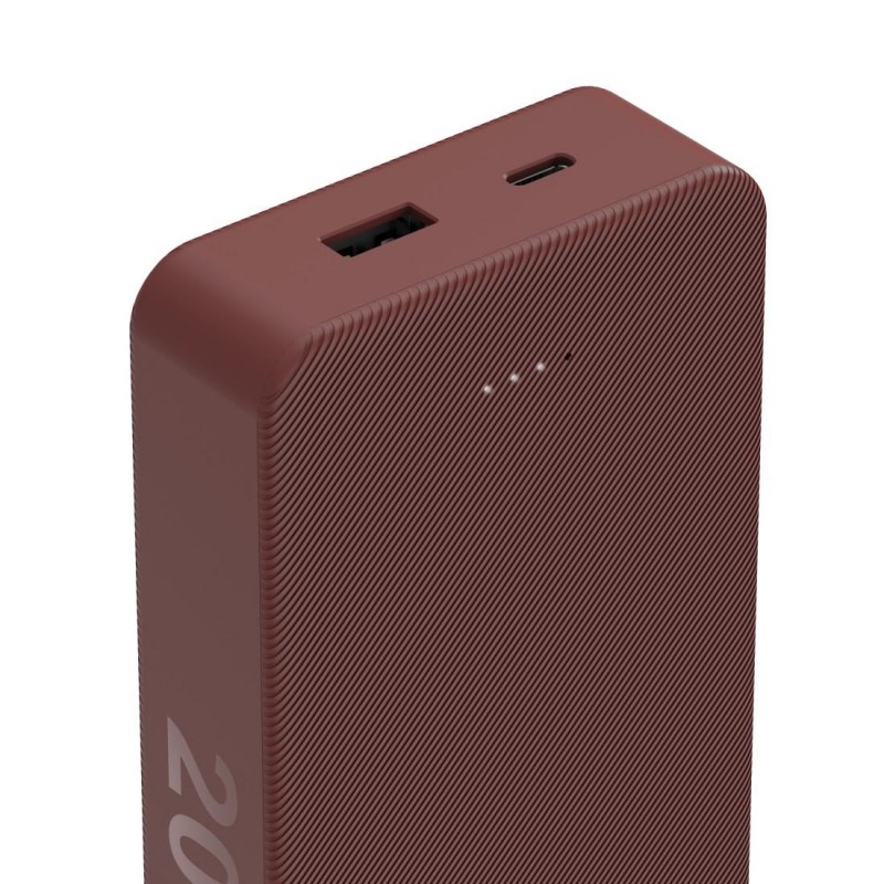 HAMA Външна батерия "Colour 20", 20000 mAh, 2 изхода: USB-C, USB-A, червена, HAMA-201717
