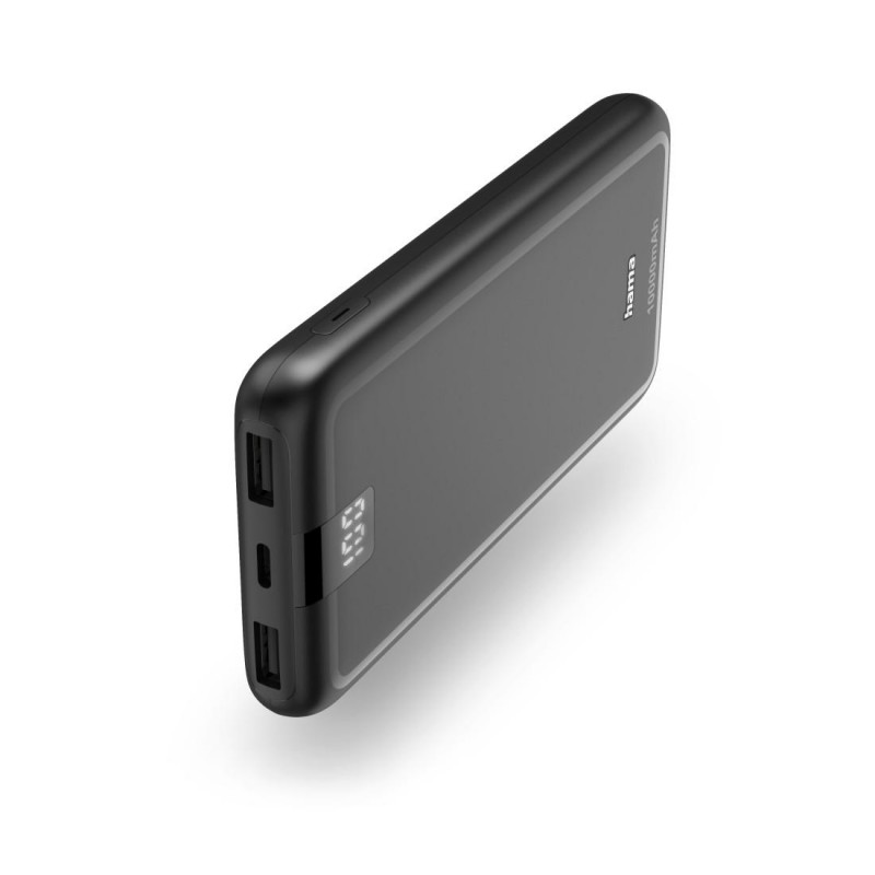 HAMA Външна батерия "Performance 10", 10000 mAh, 3 изхода: USB-C, 2x USB-A, HAMA-201709