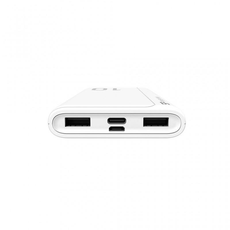 Външна батерия Silicon Power GP15 10000 mAh, Бяла, SLP-PB-GP15-WT
