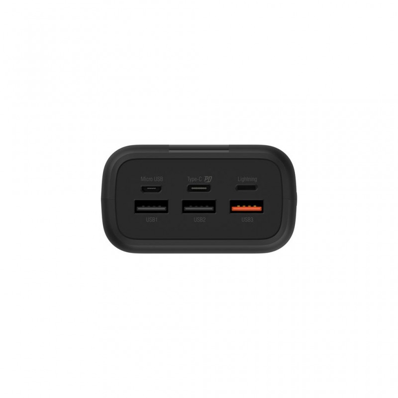 Външна батерия Silicon Power QX55, 30000 mAh, Черен, SLP-PB-QX55-BK