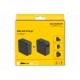 Delock Зарядно устройство GaN, 2 x USB-C, PD 65 W, адаптер за EU / US / UK, DELOCK-41443
