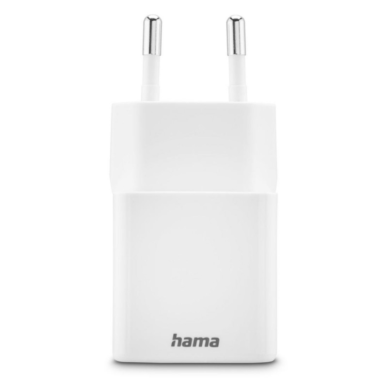 HAMA Бързо мини Gan зарядно, 30 W, 1x USB-C, 1x USB-A, PD, бял, HAMA-201992