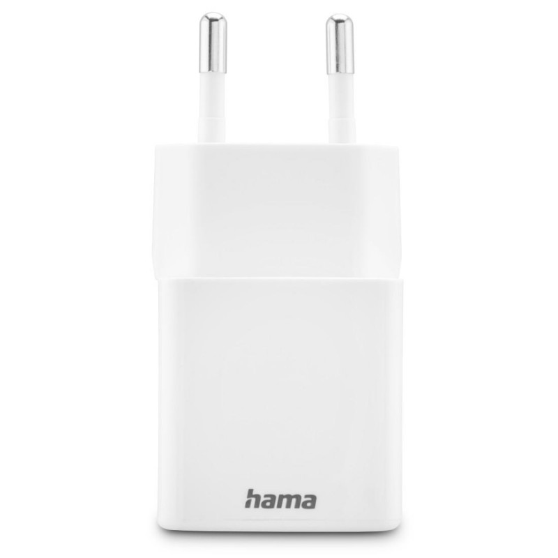 HAMA Бързо мини зарядно 1x USB-C, 1x USB-A, PD, 20 W, бяло