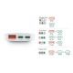 HAMA Бързо мини зарядно, 65W, 2x USB-C, 1x USB-A, PD, плоско, бяло