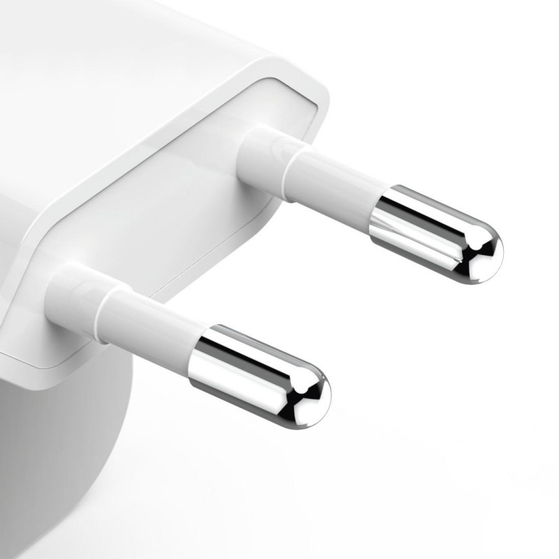 HAMA Бързо мини зарядно GaN, 2 x USB-C, PD, 40 W, сгъващ се адаптер, бял