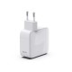 HAMA Бързо зарядно, 30 W, GaN, 2x USB-C, с разтегателен кабел 0.7м, бял