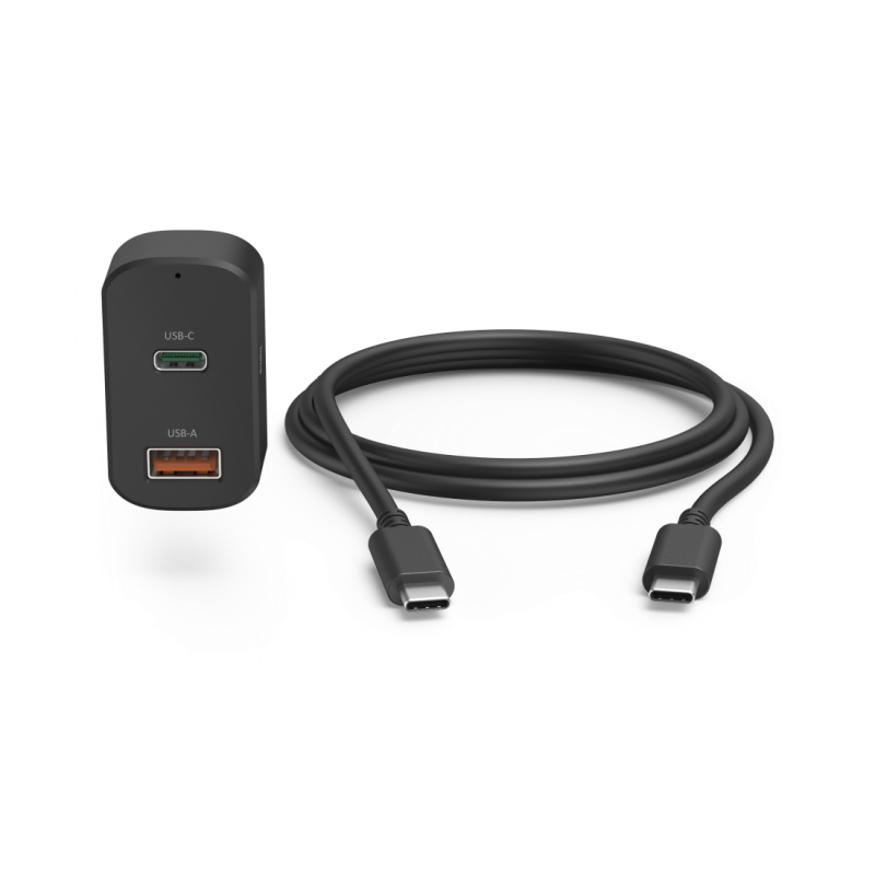 Захранване за лаптоп за кола HAMA, USB-C, (PD), 5-20 V/ 65 W, HAMA-200018