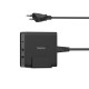 Зарядно 220V HAMA Universal, USB-C, 3 порта, 5-20V/65W, (PD), Черно, HAMA-200017