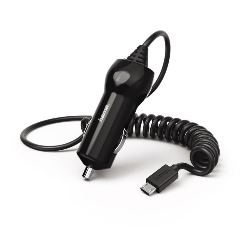 Зарядно за кола HAMA 183253, 10-24V, micro USB, 1.2 A, Черен-HAMA-183253