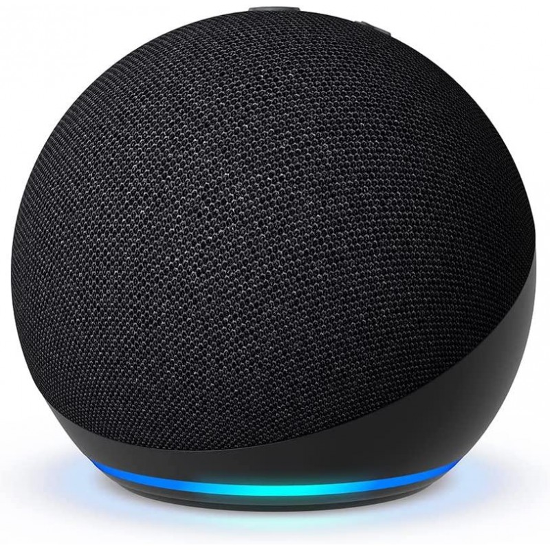 Преносима смарт тонколона Amazon Echo Dot 5, Гласов асистент, Alexa, Черен, AMAZON-ECHO-DOT5-BL