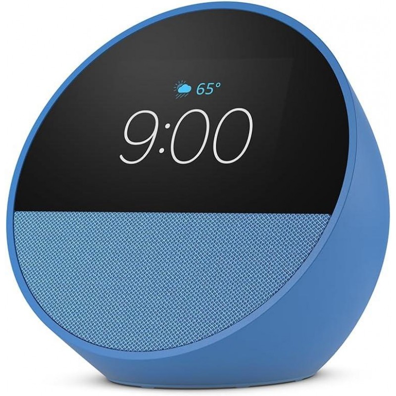 Смарт часовник Amazon Echo Spot 2024 , гласов асистент, Blue, AMAZON-ECHO-SPOT-BLUE