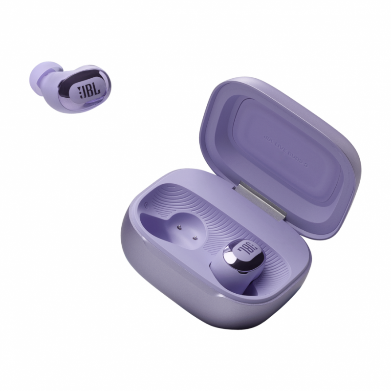 Блутут слушалки-тапи JBL Live Buds 3 - Лилав, JBL-LIVE-BUDS3-PUR