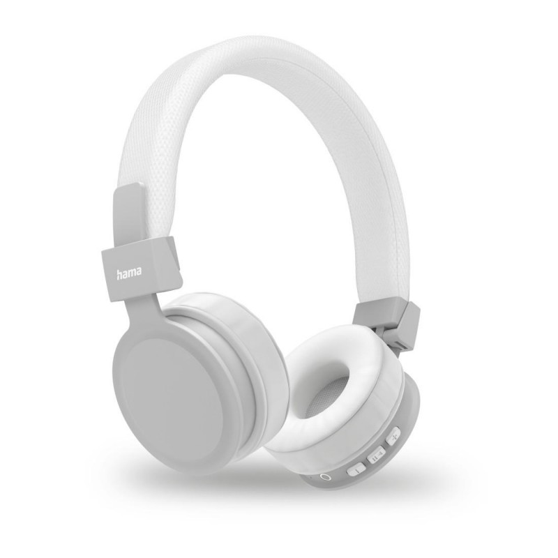HAMA Слушалки с микрофон "Freedom Lit II"  Bluetooth, On-Ear ,  бели, HAMA-184197