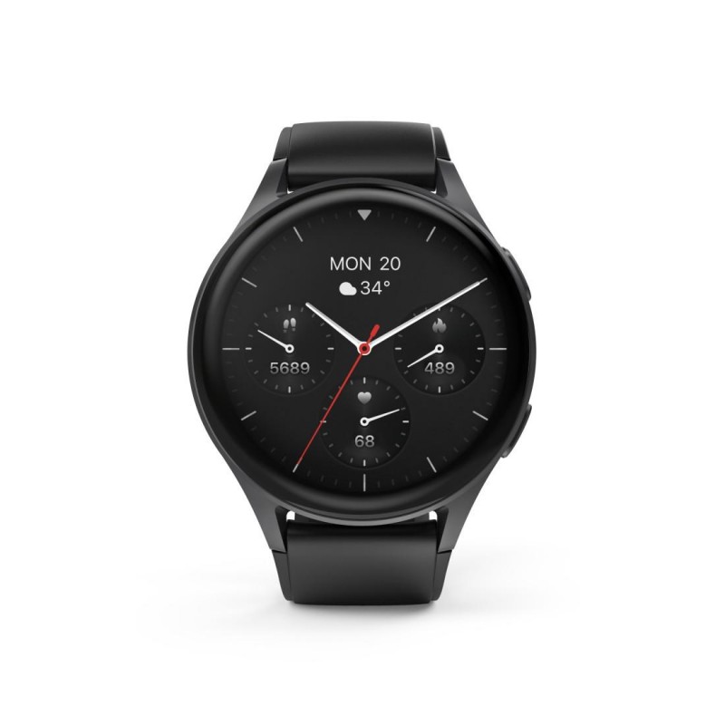 HAMA Смартчасовник "8900", GPS, AMOLED 1.43", Alexa, черен, HAMA-178611