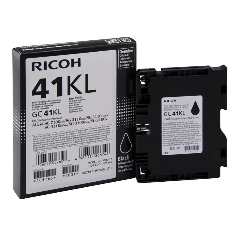 Мастило гел RICOH GC 41KL, GelJet SG 2100N/2100DN, 600 копия Черен-405765