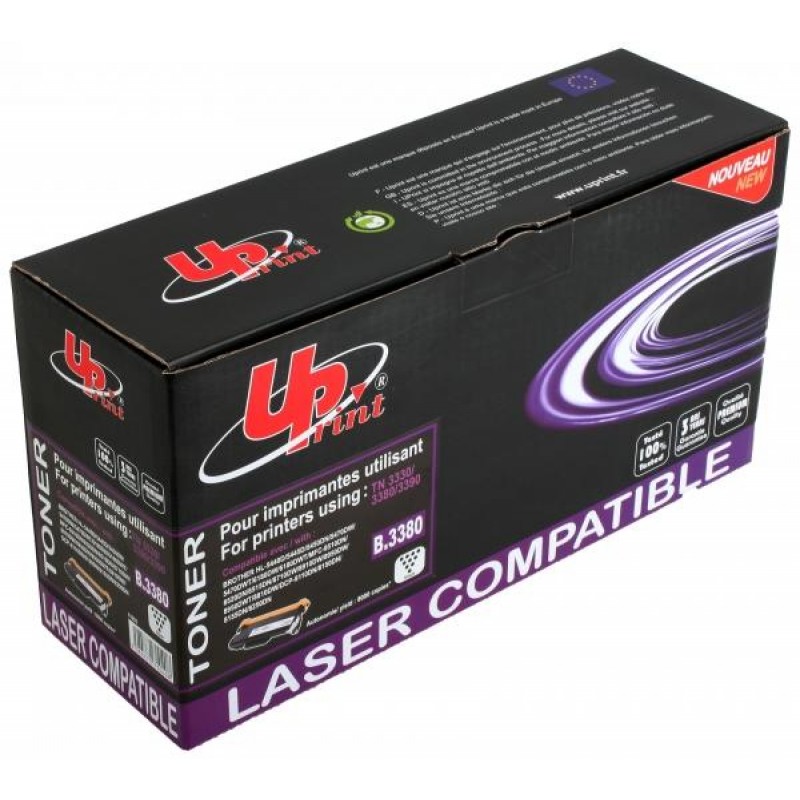 Тонер касета UPRINT TN3380/3330/3390, BROTHER, Черен-LF-TON-BR-CAS-TN3380-UP