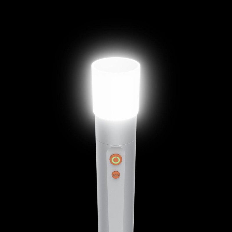 HAMA LED Фенер FL350-C, презареждащ се, алуминиев, 4 режима + SOS