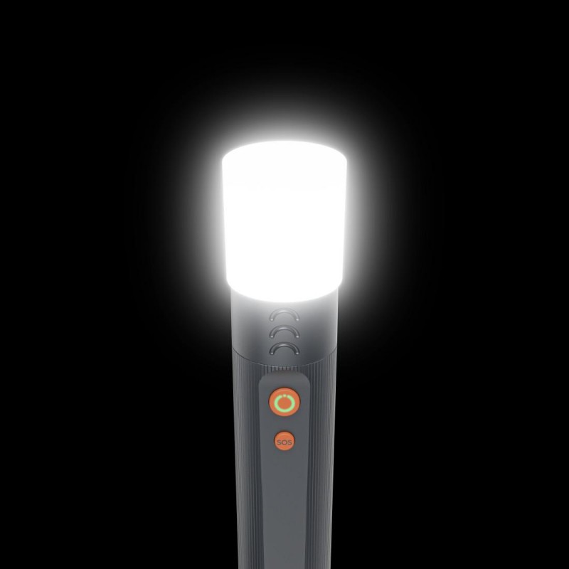 HAMA LED Фенер FLX1200-C, презареждащ се, удароустойчив, алуминиев, 4 режима + SOS
