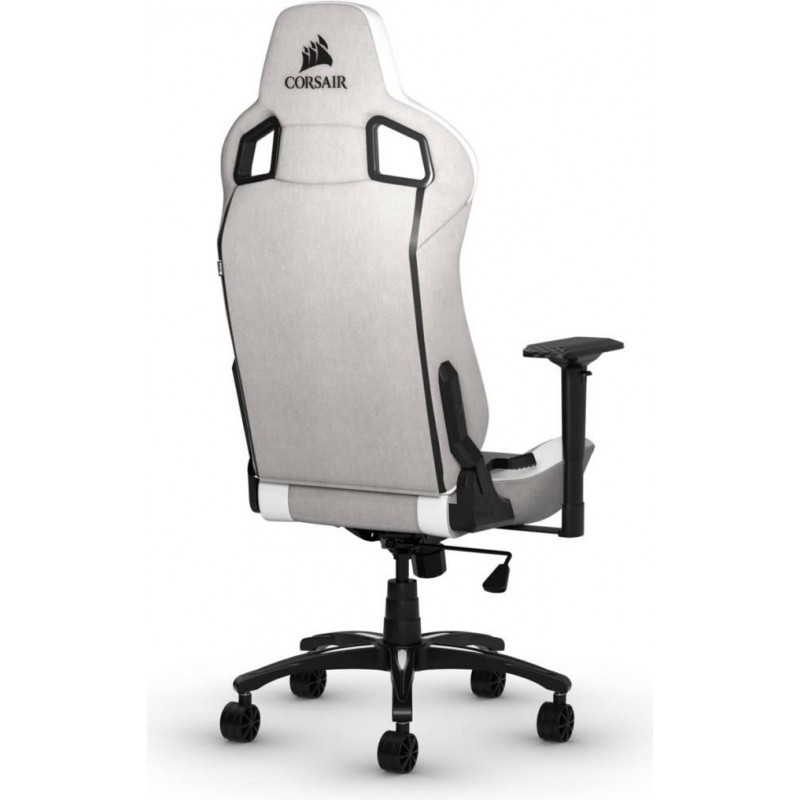 Геймърски стол Corsair T3 RUSH - Fabric Grey/White