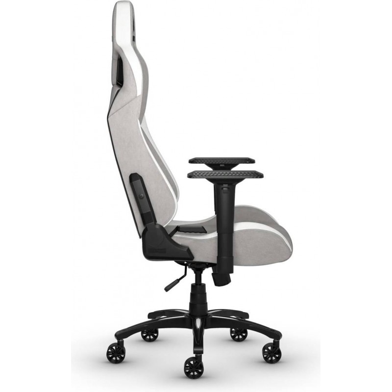 Геймърски стол Corsair T3 RUSH - Fabric Grey/White