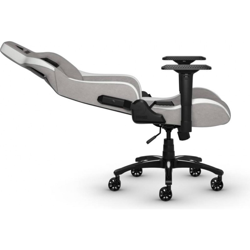 Геймърски стол Corsair T3 RUSH - Fabric Grey/White